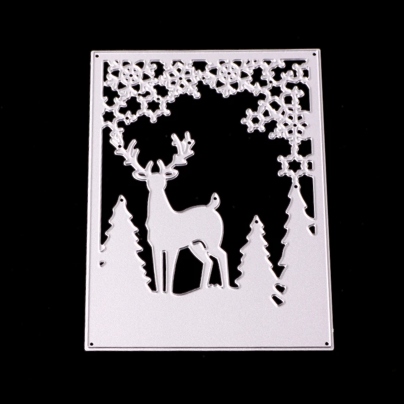 Merry Christmas Deer Tree металлические режущие штампы новые для изготовления открыток Скрапбукинг штампы для тиснения трафаретов ремесленные штампы