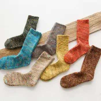 

Feather yarn thick yarn national style art retro tide thick socks