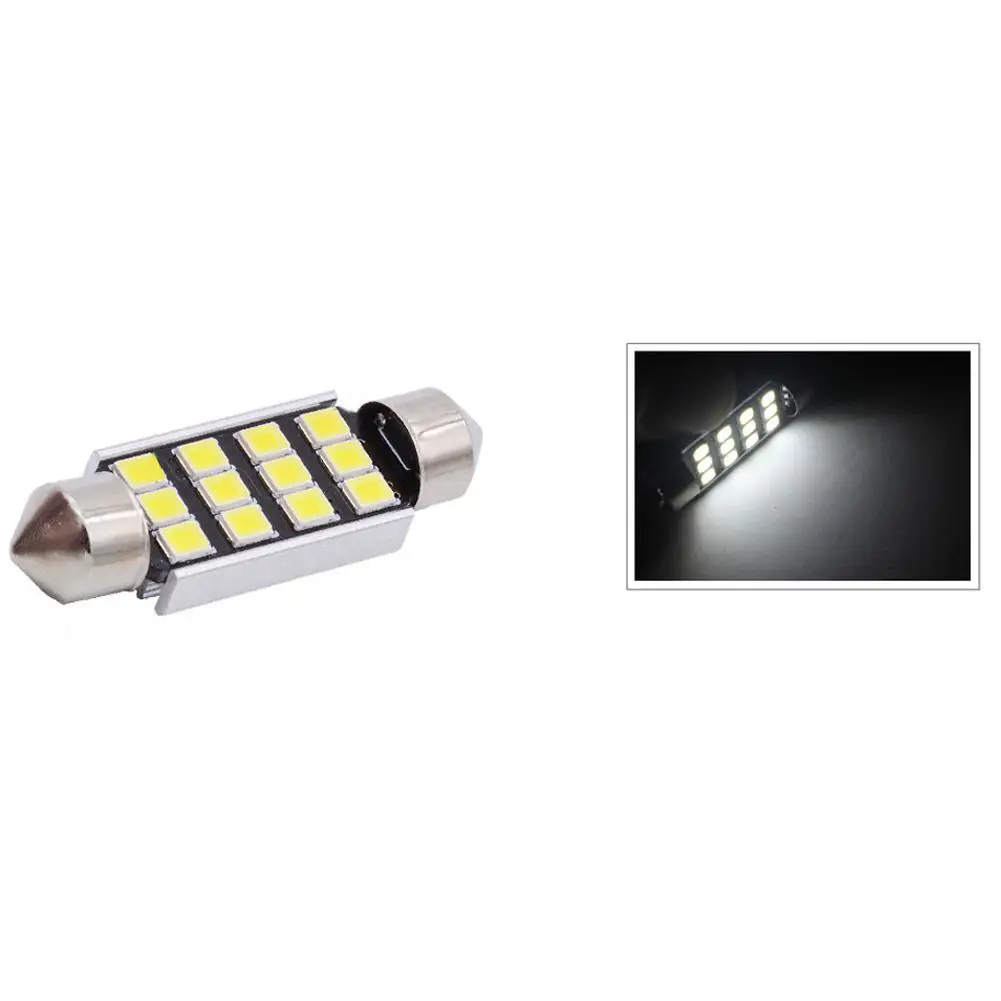 Автомобильный светодиодный светильник 8SMD 31 мм 36 мм/39 мм/41 мм 2835 C5W DC 12V авто лампа Подсветка салона