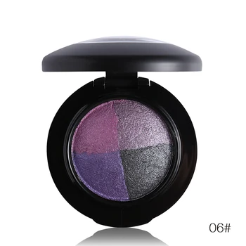 

4 Warm Color Makeup Baked Eye Shadow Palette Matte Eyeshadow Pallete Set Shining Shimmer Powder Silky Pigments