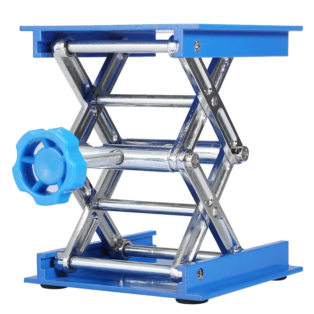 

4x4 Inch Lab Lift Lifting Platform Aluminium Oxide Lifting Height Platforms Stand Woodworking Engraving Lab Rack