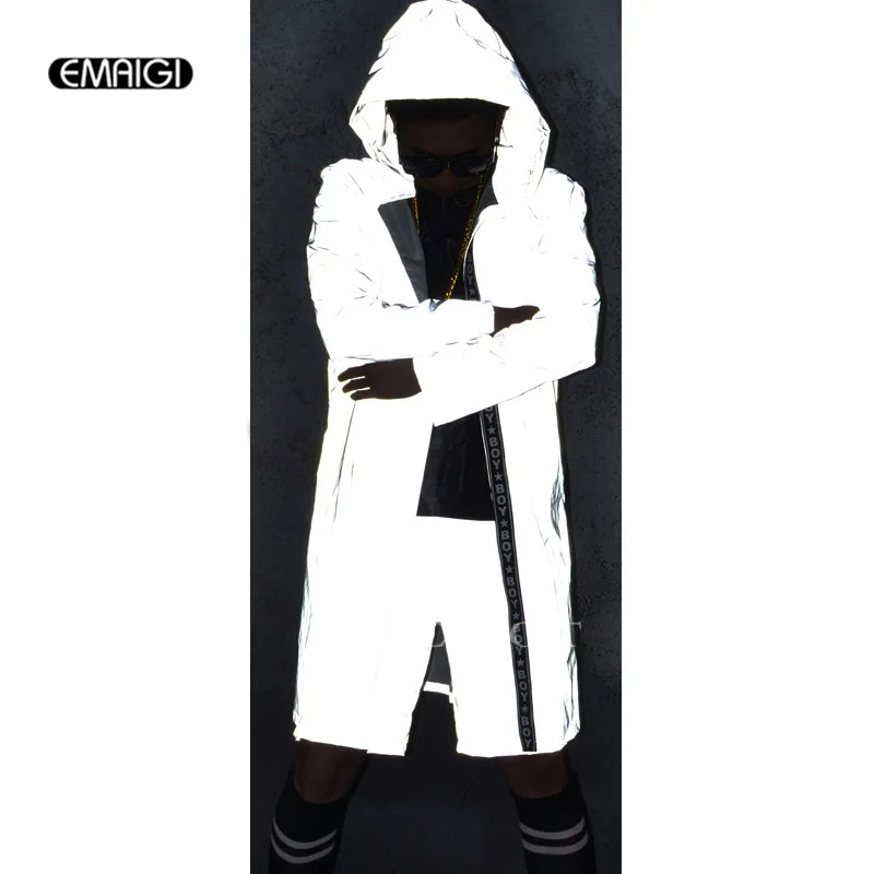 Мужской комплект из 2 предметов светоотражающий плащ и шорты мужские сценические