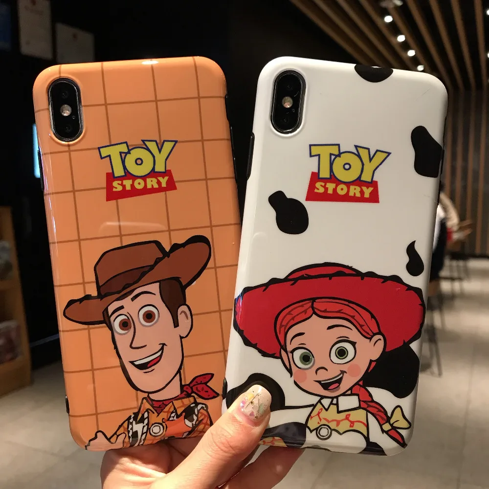 

Fun toy story graphic glossy IMD soft phone case For iphone X XR XS MAX 6 6S 7 8 Plus soft silicon case for iphone X Case capa