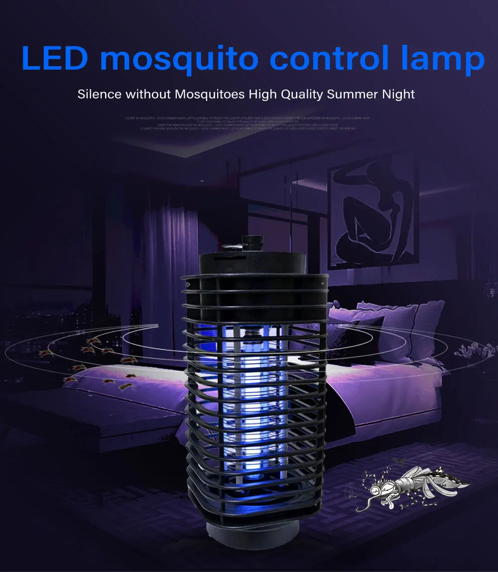 Outdoor LED Mosquito Killer Lamp Electric Anti Mosquito Trap Killer Lamps Bug Zapper For Home EU Plug Insect Mosquito Lights