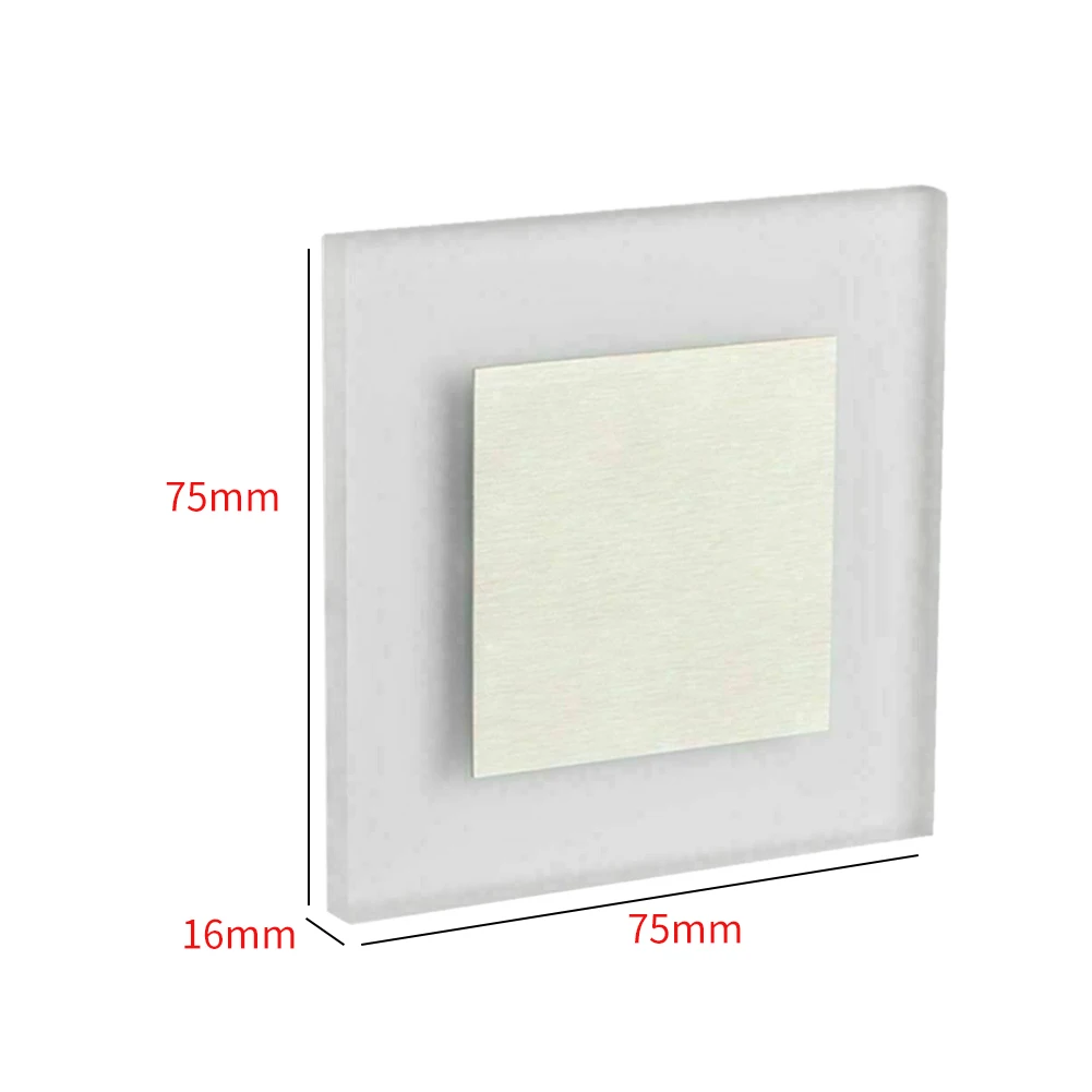 Pathway Sconce Decorative Garden LED Recessed Wall Step Light 3W Acrylic Landscape Corridor Stair Indoor Modern Footlight Hotel