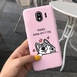 Cute Fashion Soft Silicone Case - Stylish Protective Cover - Samsung J4 Plus (Pink 1602)