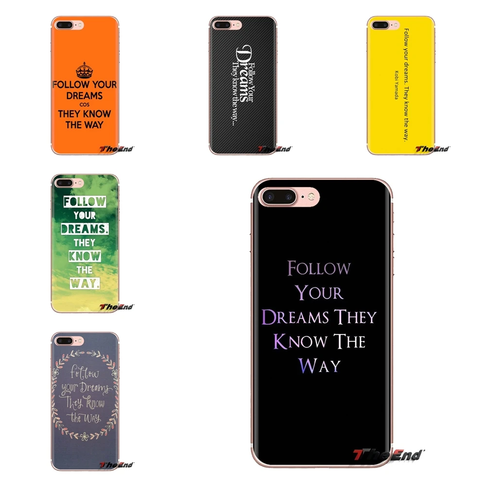 For HTC One U11 U12 X9 M7 M8 A9 M9 M10 E9 Plus Desire 630 530 626 628 816 820 830 TPU Case Just Follow your dreams they know way |