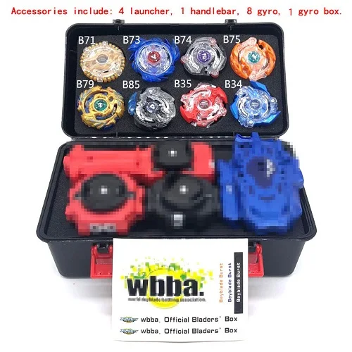 02 Топы BeybladesBurst набор игрушек Beyblades Арена Bayblade Металл Fusion боевой гироскоп с пусковой установкой волчок Bey Blade игрушки - Цвет: 02