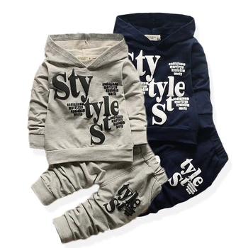 

Baby Clothes For Boys Alphabet Long Sleeve Top Pants 2-Piece Set Autumn Sweater Suit Children's Clothing Apparel Outfit