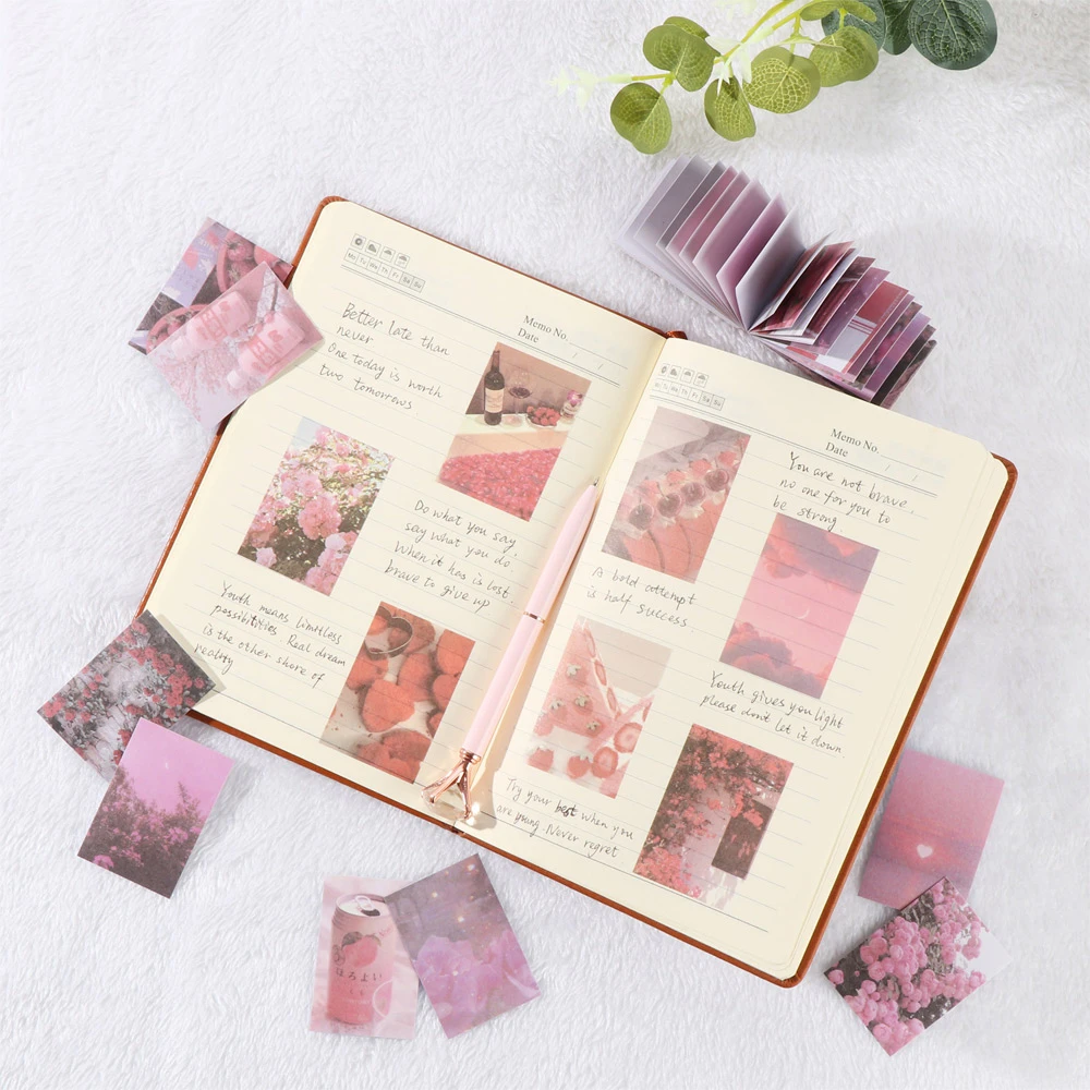 Album Washi Stickers Remember Tags Diary Planner Nature Scenery Picture