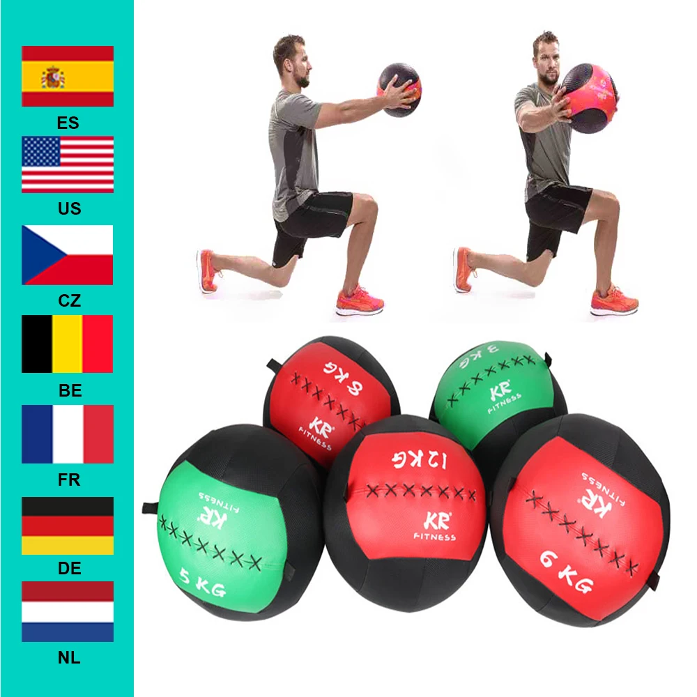 35cm Medicine Empty Snatch Wall Balls Heavy Duty Exercise Kettlebell Lifting Fitness Muscle Building New Random Color | Спорт и