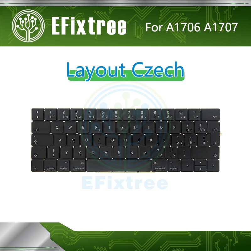 Новая Чешская клавиатура A1706 с подсветкой 2016 2017 Для Macbook Pro Retina 13 &quot15&quot A1707