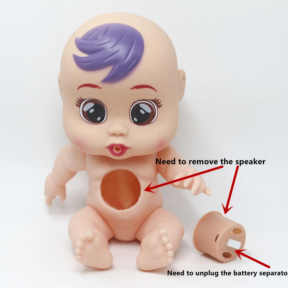 18 см 3D Силиконовая Кукла Reborn Cry Baby Высокое качество волшебные слезы куклы игрушки