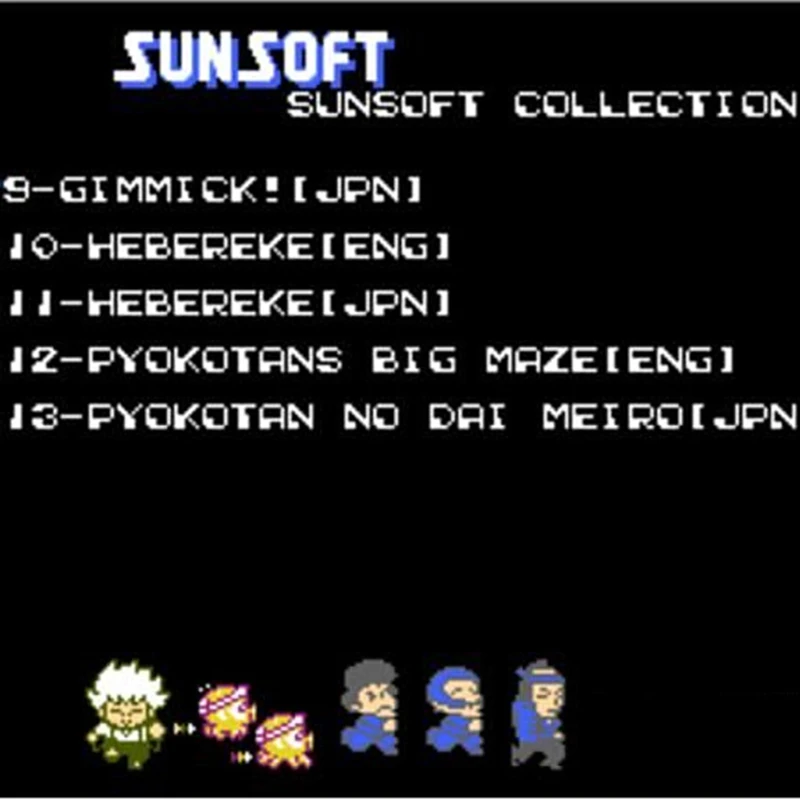 Высококачественный 8 битный картридж для игр great Sun soft коллекция 13 в 1 60 контактная