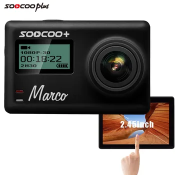 

SOOCOO Wifi Action Sport Camera 4K 24fps 20MP Gryo Voice Remote Control Mic GPS 30M Underwater Waterproof Helmet Action Camera