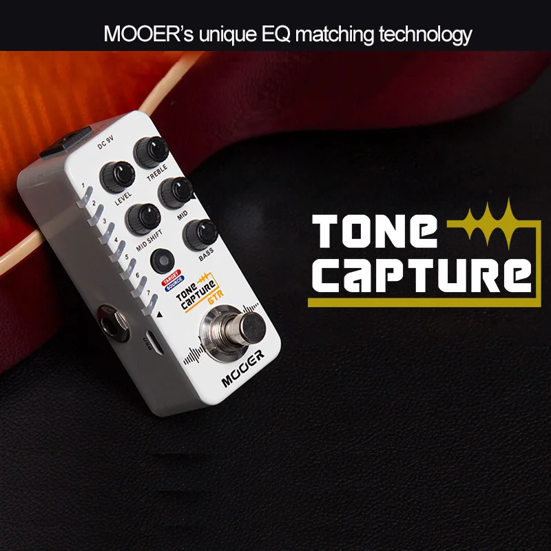 MOOER TONE CAPTURE GTR гитарная педаль уникальная технология соответствия эквалайзера может захватывать уникальную гитарную педаль тонального эффекта