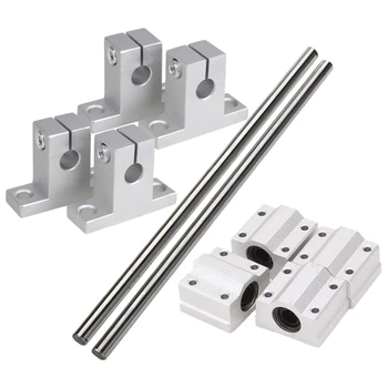 

Horizontal Linear Bearing Slide Set 8mm Dia Linear Motion Bearing Slide Bushing 200mm Linear Shaft Optical Axis Set