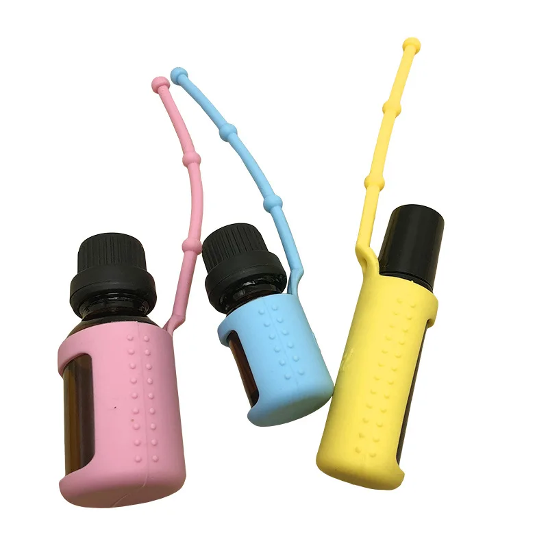 30 шт./компл. силиконовые Doterra эфирное масло чехол для iPhone 5/10/15 мл бутылка протектор чехол защитную крышку Защитный Чехол Организатор