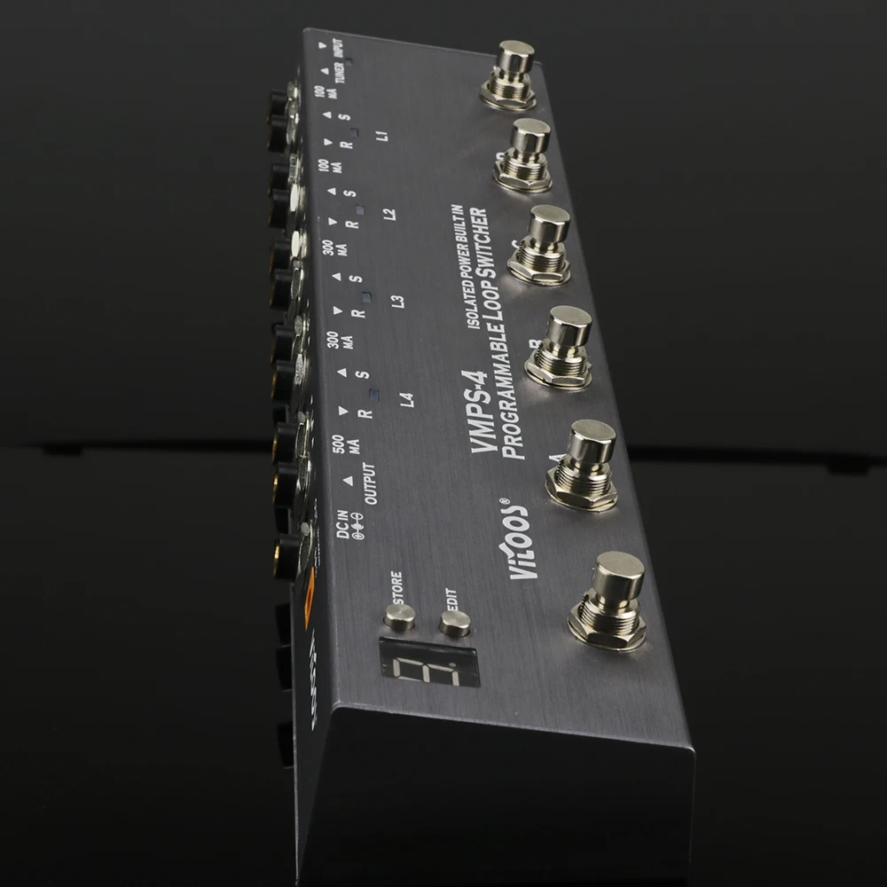 Vitoos Loopswitcher изолированный источник питания встроенный Педальный канальный переключатель для гитары несколько выходов эффекторный источник питания гитарная часть