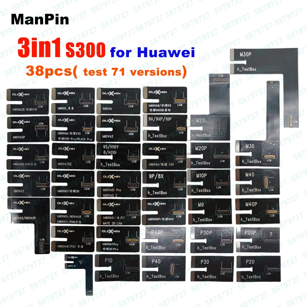 3 в 1 S300 тестер гибкий кабель для iPhone Samsung Huawei P40 Pro Nova 7 8 Honor 9 10 Mate 30 20 восстановление