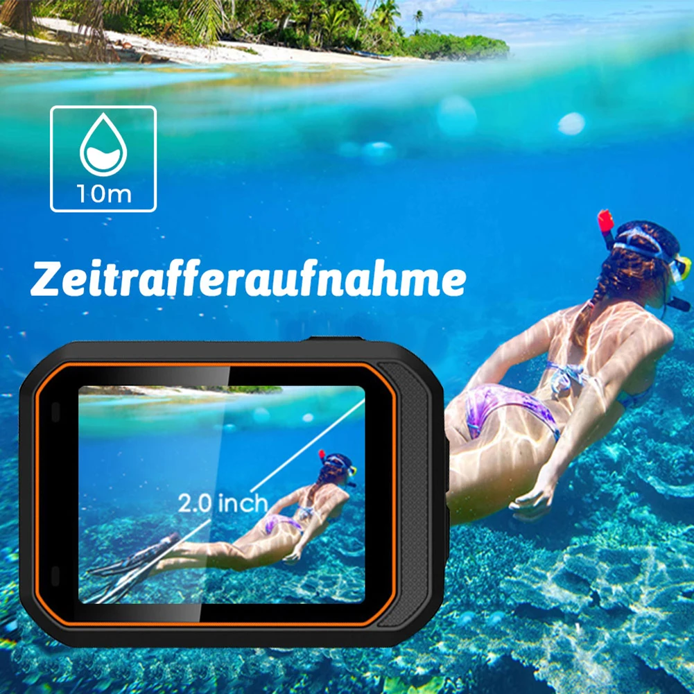 4K HD Sport Camera 1080P Diving Cam 60fps 170
