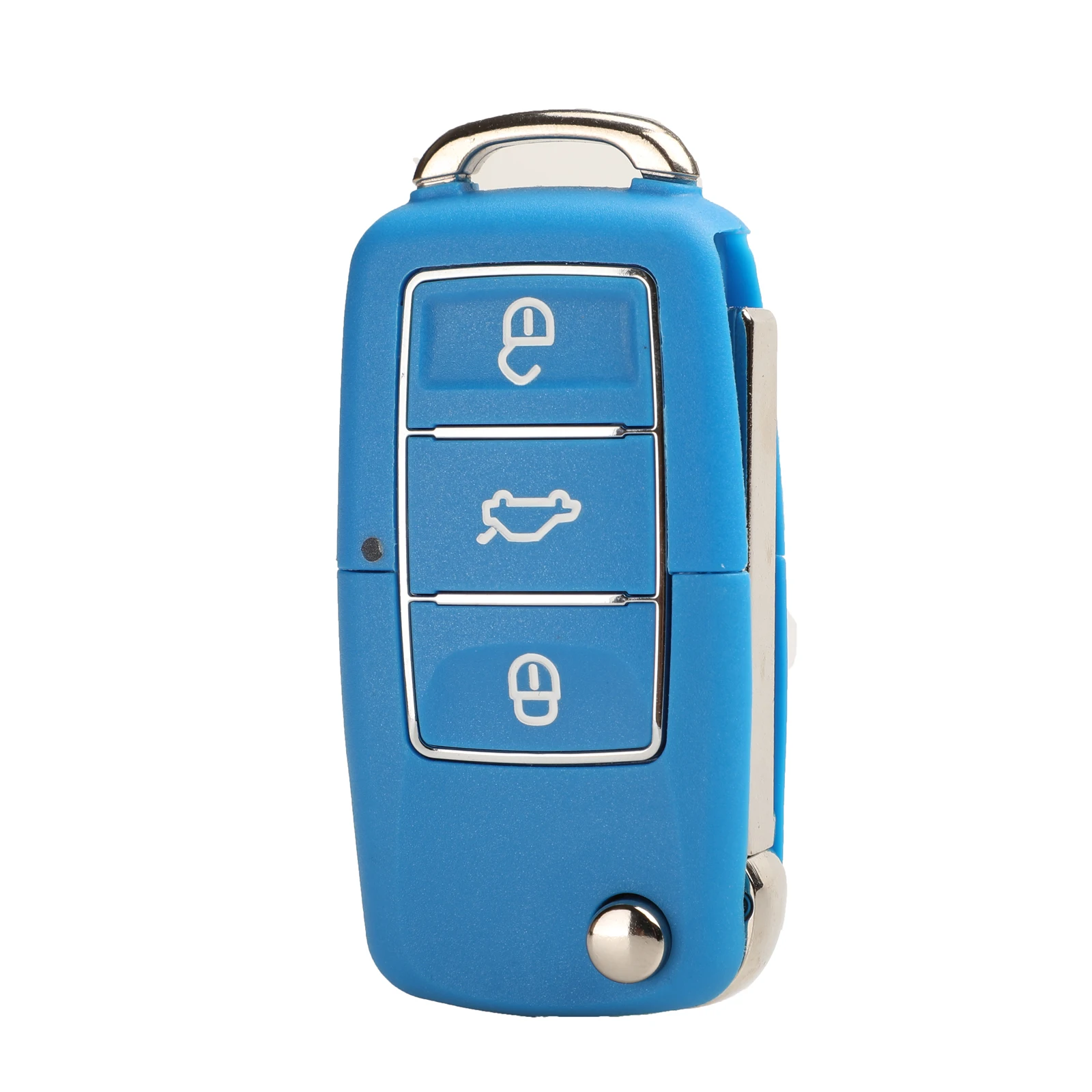 Jingyuqin 10 шт. 3 кнопки складной чехол для дистанционного ключа от машины для Volkswagen VW Golf Passat Polo Jetta Touran Bora Sharan - Цвет: darkblue
