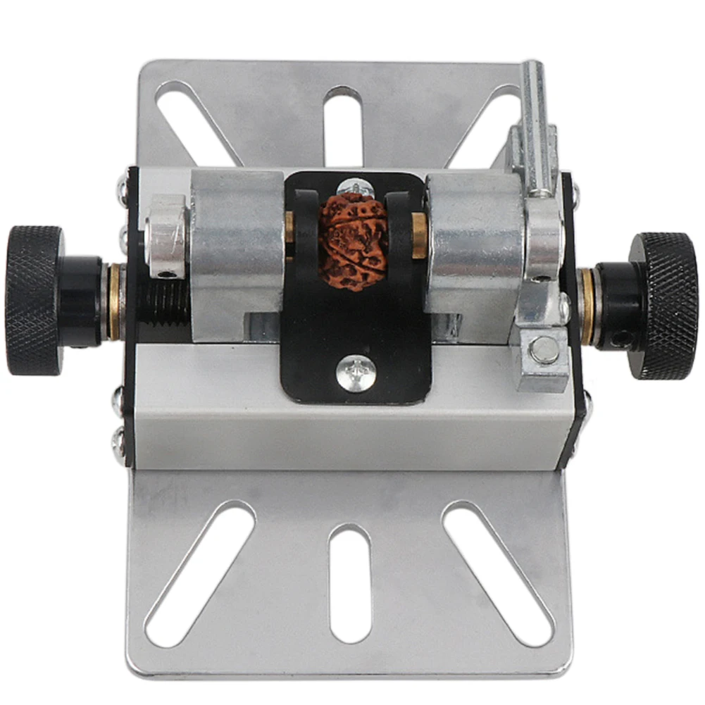 

Aluminum Alloy Woodworking Punch Bracket Polisher Multifunctional Mini Craft Durable Beads Machine Silver DIY Lathe Drill Hole