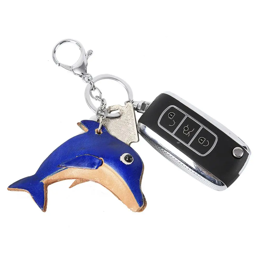 

6Pcs Key Chains Women Men Cute Dolphin Shape Pendant Keychain Key Ring Key Holders Keyrings Charm Unisex Jewelry New