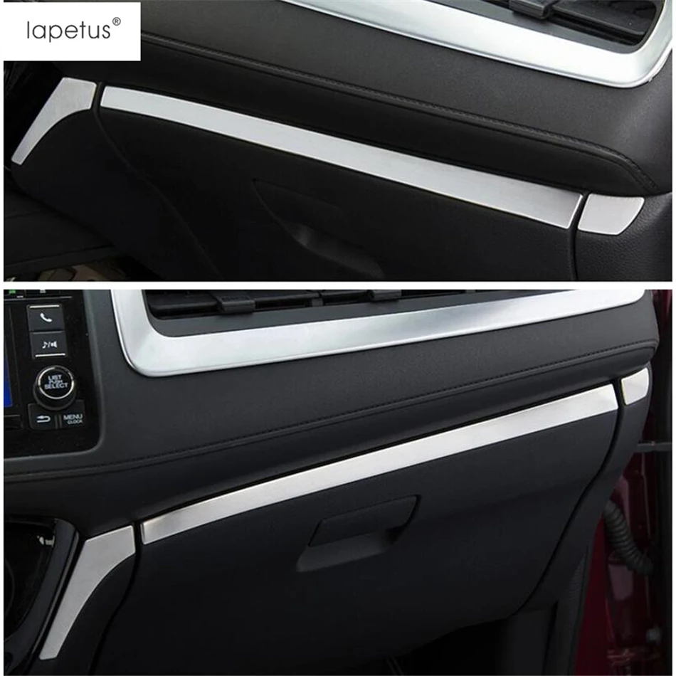 Lapetus аксессуары подходят для Honda Fit HR-V VEZEL- центр Управление инструмент Панель полоска для автомобильной двери молдинг крышка комплект отделка