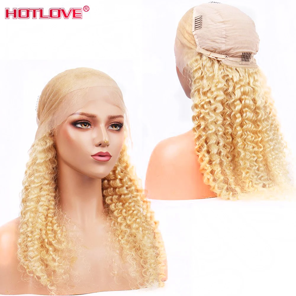 613 Blonde Lace Front Human Hair Wigs Brazilian Loose Deep Wave Wigs 13x4 Lace Front Wigs 613 Blonde Hair Wigs Remy 150% Den