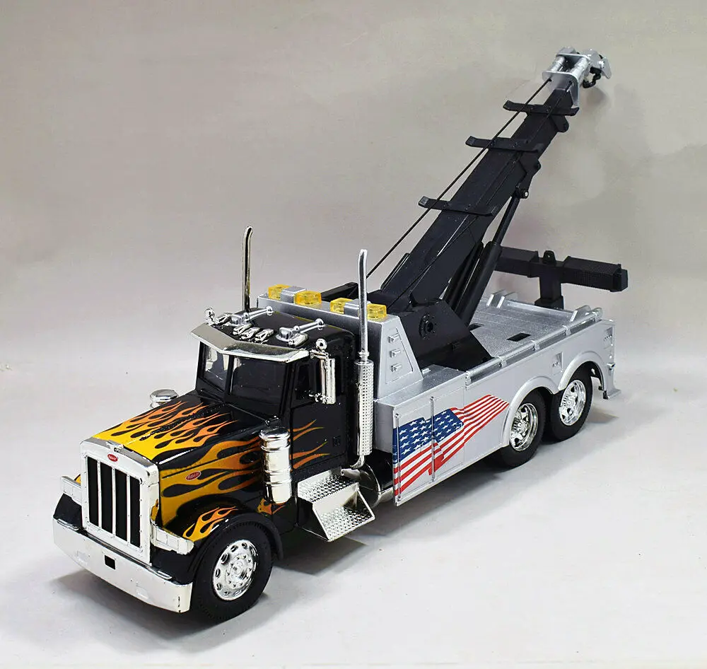 Newray 1:32 Peterbilt буксировочная металлическая модель грузовика новая без коробки - Цвет: Цвет: желтый