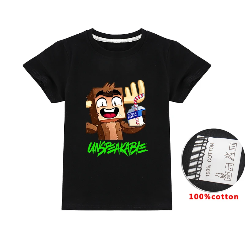 

UNSPEAKABLE Boys T-shirts Tees Alan Walker Short Sleve Children T Shirts Girl Clothes Baby Cartoon Fashion Tops Kids Tshirt