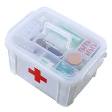 Wozhiwo Printed Storage Box Four-piece Set with Cap Plastic Thick Box Snacks Debris Toy Finishing Box