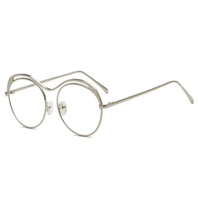 Новинка октября, Ретро стиль, повседневные, без количества, очки для чтения, литературные очки, классические, дикие, личность, круглые, металлические, очки для чтения