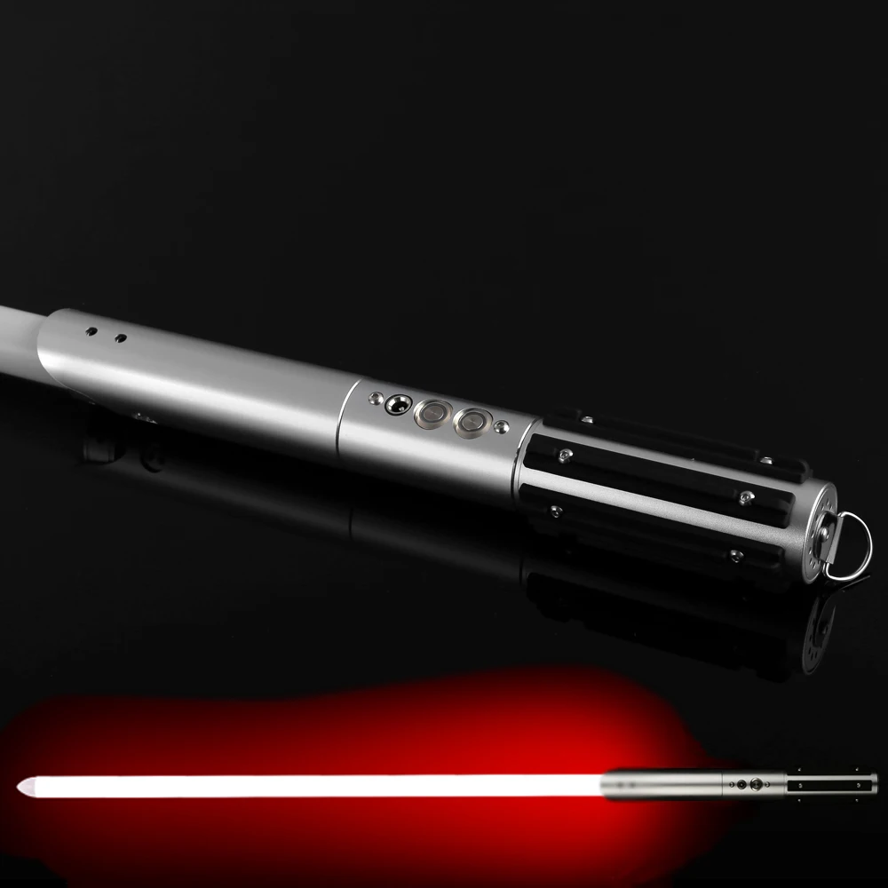 

Sword Lightsaber Metal Hilt Stick Luke Star Jedi Cosplay LED Light Saber with Voice Vader Discoloration Luminous Lightstick Gift