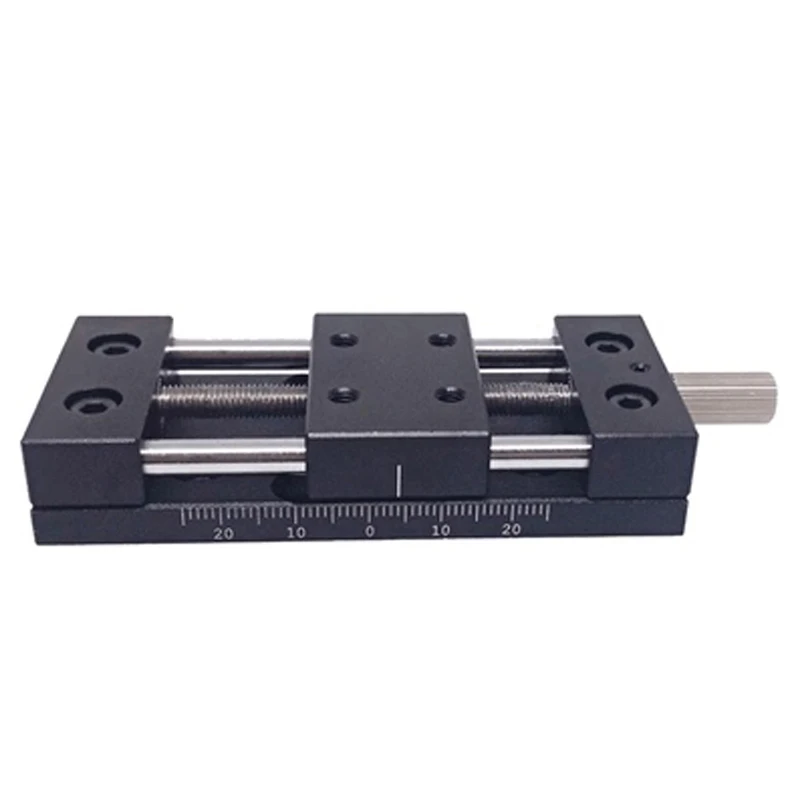 스트로크 수동 변환 테이블 x 단일 축 변위 테이블, 1 차원 변위 테이블 슬라이드, 10mm, 35mm, 65mm, 95mm