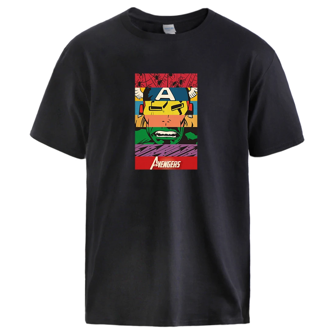 

The Avengers Superhero Marvel Mens T-shirts 2020 Harajuku Fashion Casual T Shirt Short Sleeve Retro Tops Streetwear Man Tshirts
