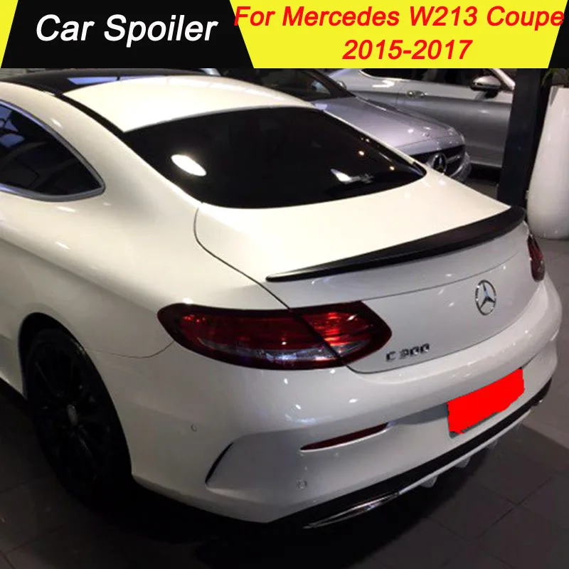 Задний спойлер для Mercedes Benz E Series W213 Coupe E320L E260L E300L E63 ABS пластик Неокрашенный автомобиль украшение в виде хвостового крыла