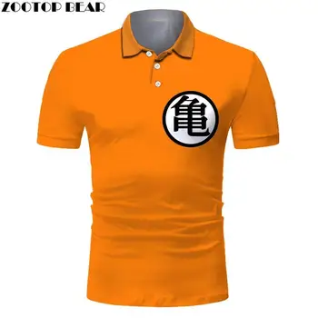 

2020 New Men's Dragon Ball 3D Printed Polo Shirt, Anime Short Sleeve Casual Fashion Sweatshirt, Boys Sportswear