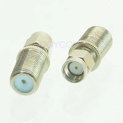 

DHL/EMS 100 pcs Conversion Adapter F TV female to RP*SMA male M connector for radio nickel -h2