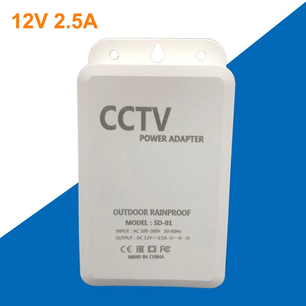 DC 12V 2.5A Outdoor Waterproof Special Monitoring Power Supply Adapter AC  110V-260V 50/60HZ For Surveillance Security Camera - AliExpress