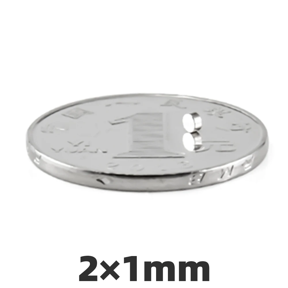 AIDIY 100/200/500 шт 2x1 мм маленький мини круглый неодимовый магнит N35 Дисковые магниты супер мощный магнит 2 мм x 1 мм