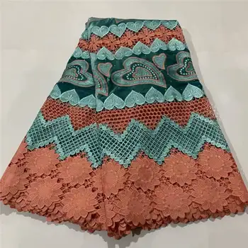 

High Quality African Lace Fabric 2020 French Mesh Lace Fabric Stones Nigerian JAUN Lace Fabrics NLL4803