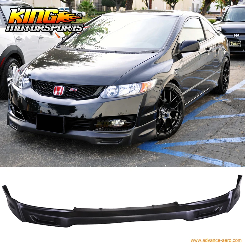 Подходит для 09 11 Honda Civic 2Dr купе Mugen style передний бампер спойлер Bodykit глобальная