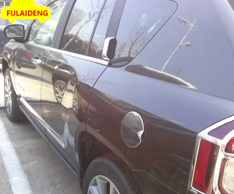 1 шт. для JEEP Compass MK 2011- ABS хром крышка топливного бака крышка бар отделка автомобильные молдинги аксессуары