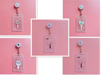 

KPOP Blackpink Twice Got7 SEVENTEEN Card Set Can Key Chain Pendant Rope Creative Keyboard Hanging Rope Displaying New