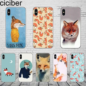 

ciciber Animal Fox Snow Phone Cases for iPhone 11 Pro Max Cover For iPhone XR 8 7 6 6S Plus X XS MAX 5S SE Soft TPU Shell Coque