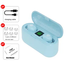 F9 TWS Bluetooth Headphone 5 0 Touch Control Wireless Headset LED Power Display Earphone Colore Del Macarone Gaming Auriculares
