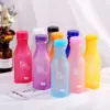 Crystal Water Bottle Transparent Frosted Leak-proof Plastic kettle 550mL Portable Water Bottle for Travel Yoga Running Camping