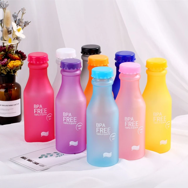 180ML Plastic Colorful Water Bottle Portable Water Bottles Mini Water  Bottle Outdoor Camping Leak-proof Bottles